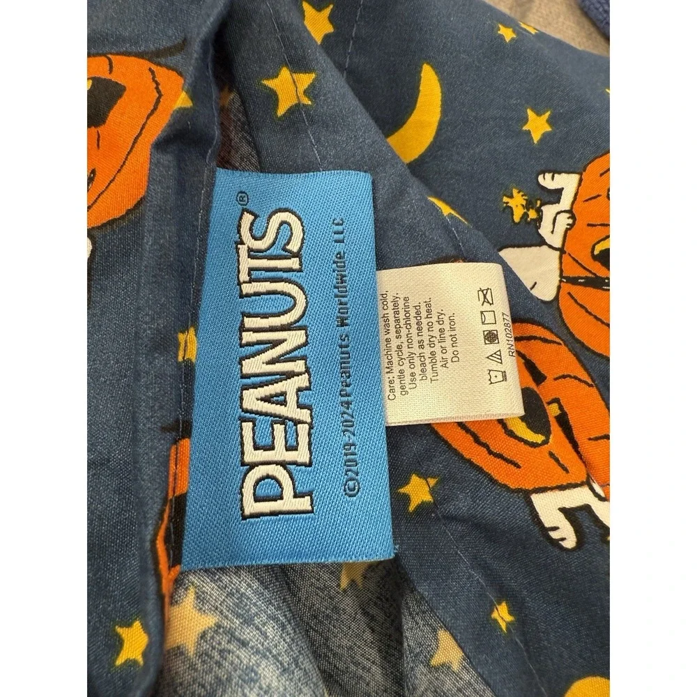 BERKSHIRE~Peanuts‎ Snoopy Pumpkin Twin Flat Sheet Bedding